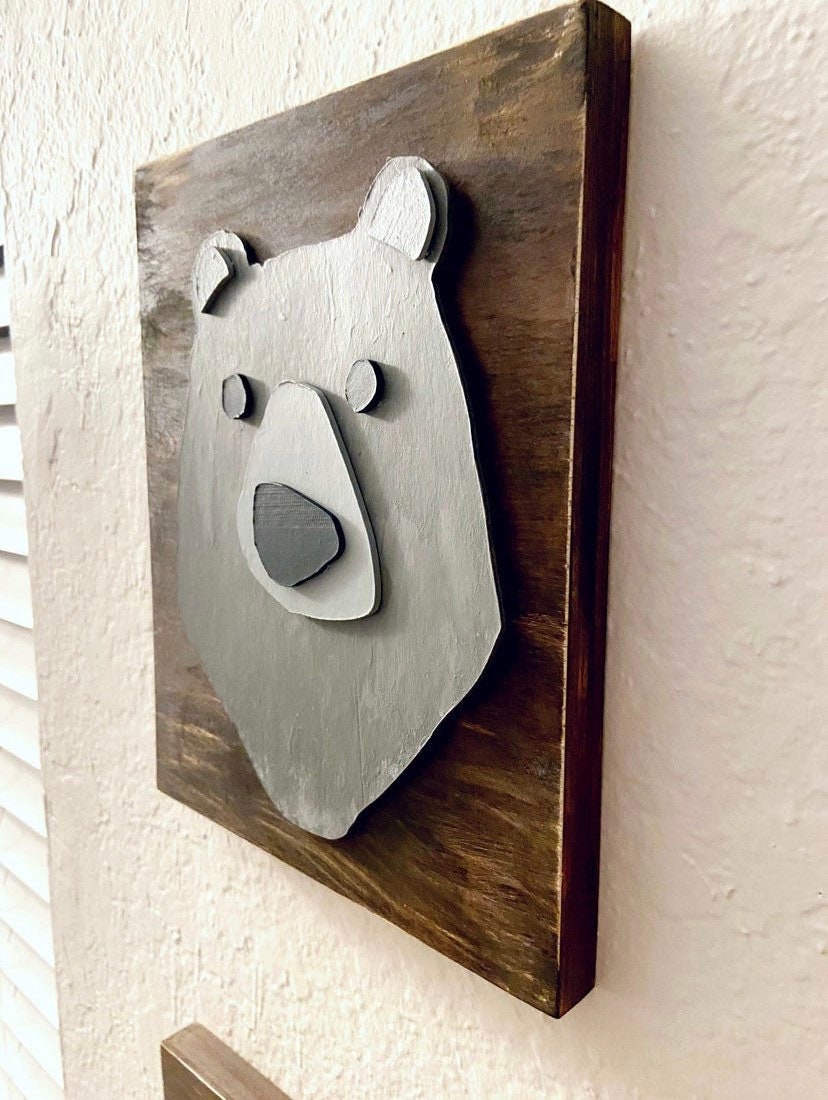 Woodland Bear Nursery Sign