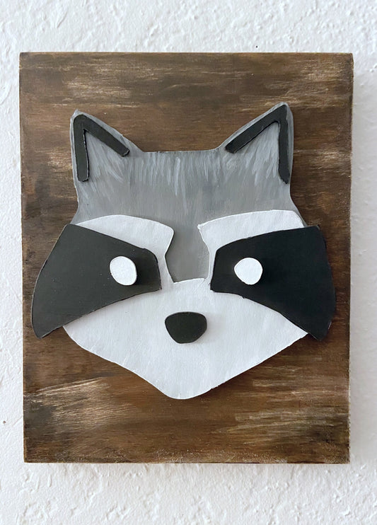 Woodland Raccoon Nursery Sign