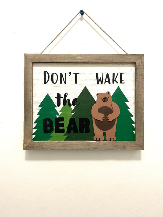 Don’t Wake the Bear Door Sign